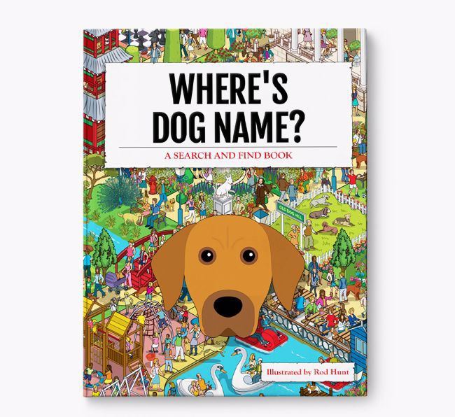 Personalised Where's {dogsName} Book